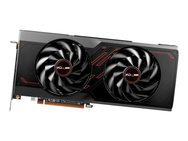 Sapphire PULSE Radeon RX 7700 XT, Radeon RX 7700 XT, 12 GB, GDDR6, 192 bittiä, 7680 x 4320 pikseliä, PCI Express x16 4.0 musta