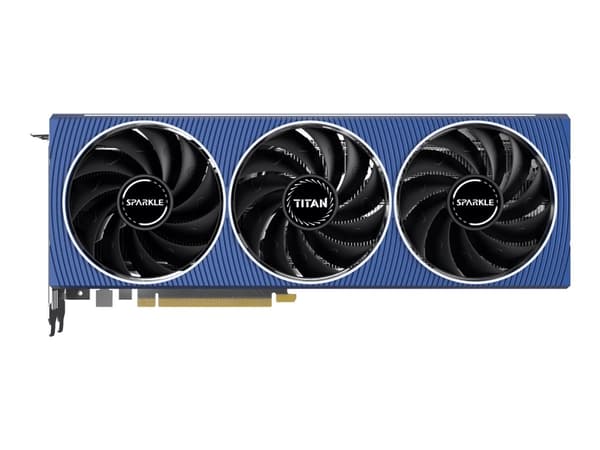 SPARKLE Intel A750 Titan OC Triple Fan 8GB VGA Card retail (SA750T-800C) Sort, Blå