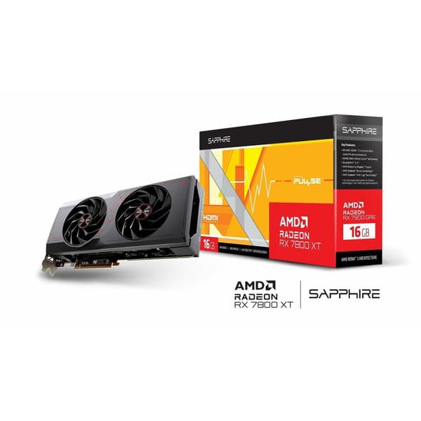 Grafikkort Sapphire PULSE 11330-02-20G AMD RADEON RX 7800 XT 16 GB RAM GDDR6