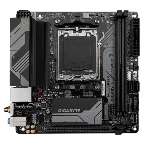 Gigabyte | A620I AX 1.0 | Processor family AMD | Processor socket AM5 | DDR5 DIMM | Supported hard disk drive interfaces SATA, M.2 | Number of SATA co