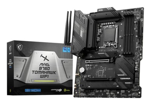 MSI | MAG B760 TOMAHAWK WIFI | Processor family Intel | Processor socket LGA1700 | DDR5 | Supported hard disk drive interfaces SATA, M.2 | Number of S