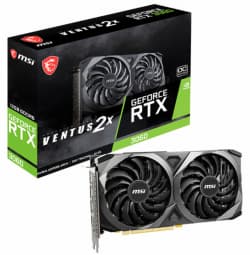 MSI | GeForce RTX 3060 VENTUS 2X 12G OC | NVIDIA | 12 GB | GeForce RTX 3060 | GDDR6 | HDMI ports quantity 1 | PCI Express 4.0 | Memory clock speed 180 Sort