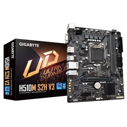 Gigabyte | H510M S2H V3 1.0 M/B | Processor family Intel | Processor socket  LGA1200 | DDR4 DIMM | Memory slots 2 | Supported hard disk drive interfac