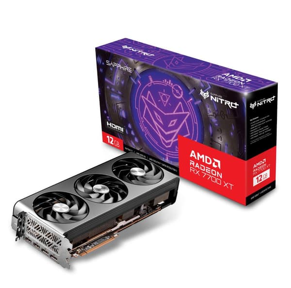 Graphics Card|SAPPHIRE|AMD Radeon RX 7700 XT|12 GB|GDDR6|192 bit|PCIE 4.0 16x|2xHDMI|2xDisplayPort|11335-02-20G Flerfarget