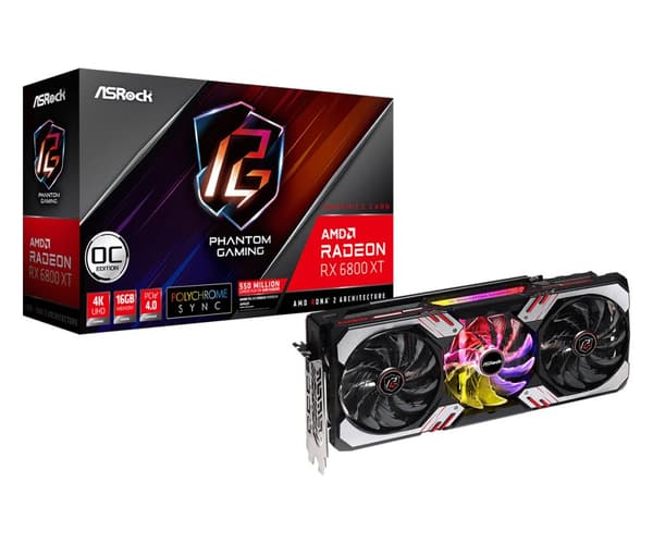 Asrock graphics card AMD Radeon RX 6800 XT - 16 GB GDDR6 OC