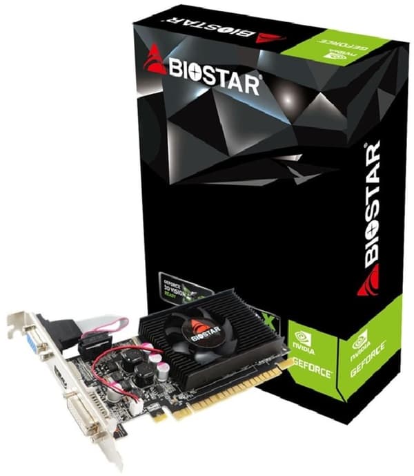 Biostar GeForce 210 NVIDIA 1 GB GDDR3 Sort