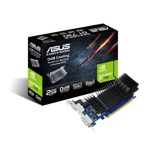 Asus | GF GT730-SL-2GD5-BRK | NVIDIA | 2 GB | GeForce GT 730 | GDDR5 | Cooling type Passive | DVI-D ports quantity 1 | HDMI ports quantity 1 | PCI Exp
