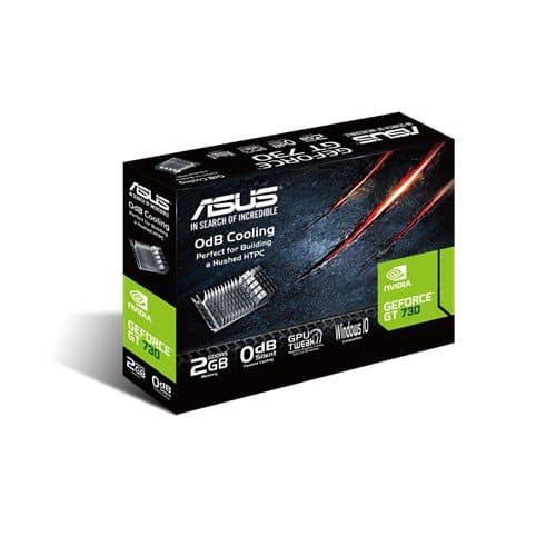 Asus | GF GT730-SL-2GD5-BRK | NVIDIA | 2 GB | GeForce GT 730 | GDDR5 | Cooling type Passive | DVI-D ports quantity 1 | HDMI ports quantity 1 | PCI Exp