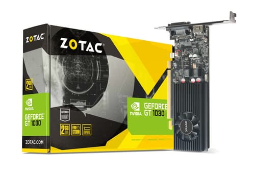 Zotac ZT-P10300A-10L graphics card NVIDIA GeForce GT 1030 2 GB GDDR5 Sort