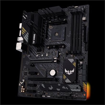 ASUS TUF GAMING B550-PLUS ATX MB PCIe 4.0 dual M.2 10 DrMOS power stages 2.5Gb Ethernet HDMI DisplayPort SATA 6Gbps USB3.2 Gen 2