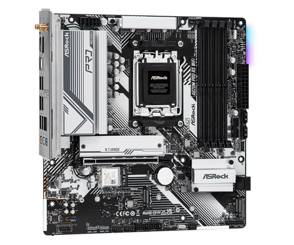 Motherboard ASROCK A620M Pro RS WiFi, Socket AM5, mATX, 4xDDR5