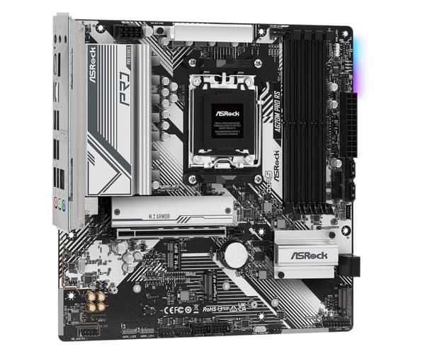 ASRock Motherboard A620M PRO RS - Micro ATX - Socket AM5 - AMD A620