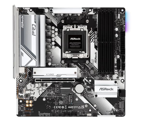 ASRock Motherboard A620M PRO RS - Micro ATX - Socket AM5 - AMD A620