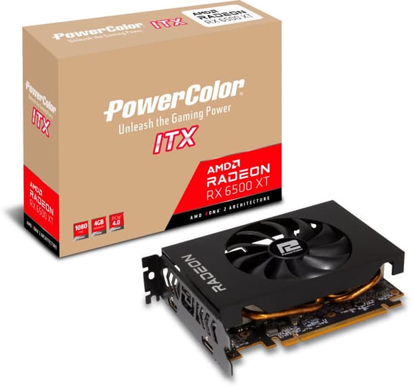 Graphic card PowerColor RX 6500 XT ITX 4GB GDDR6