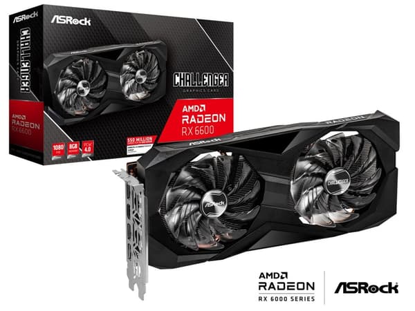 Asrock Challenger RX6600 CLD 8G AMD Radeon RX 6600 8 Gt GDDR6