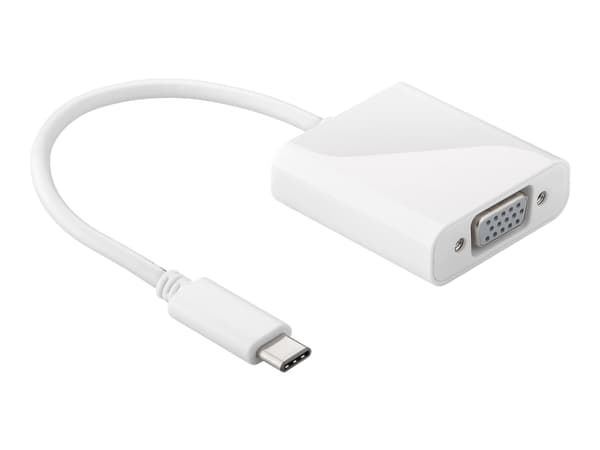 goobay - Extern videoadapter - USB-C - VGA - vit Vit