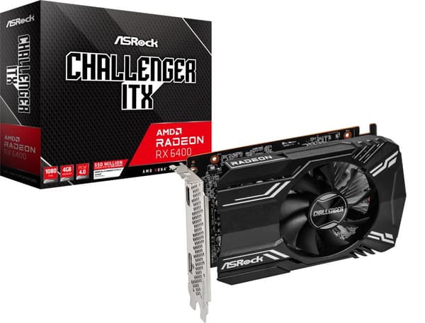 Graphics card Asrock Challenger ITX RX 6400 4GB AMD Radeon RX 6400 GDDR6