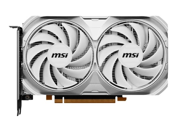 MSI GeForce RTX 4060 VENTUS 2X WHITE 8G OC - Grafikkort - GeForce RTX 4060 - 8 GB GDDR6 - PCIe 4.0 x8 - HDMI, DisplayPort - hvit Hvit