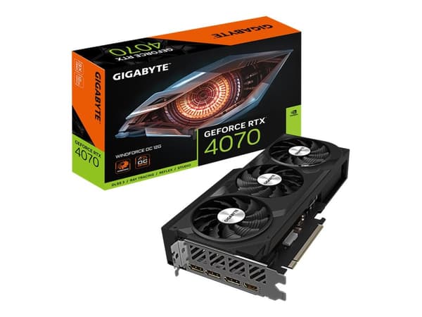 Gigabyte GeForce RTX 4070 WINDFORCE OC 12G 12GB OC Edition Svart