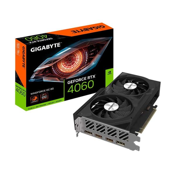 Gigabyte Näytönohjain Rtx 4060 Windforce Oc 8gb Gddr6 Hopeinen