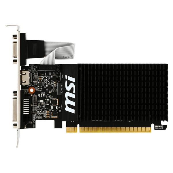 Msi Näytönohjain Geforce Gt 710 2gb Gddr3 Musta musta
