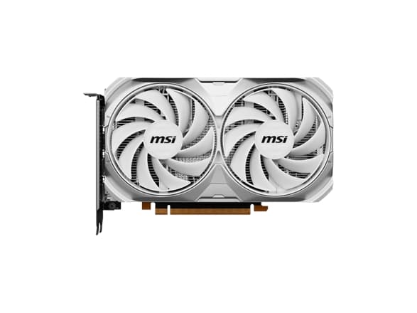 MSI GeForce RTX 4060 VENTUS 2X WHITE 8G OC - Grafikkort - GeForce RTX 4060 - 8 GB GDDR6 - PCIe 4.0 x8 - HDMI, DisplayPort - hvit