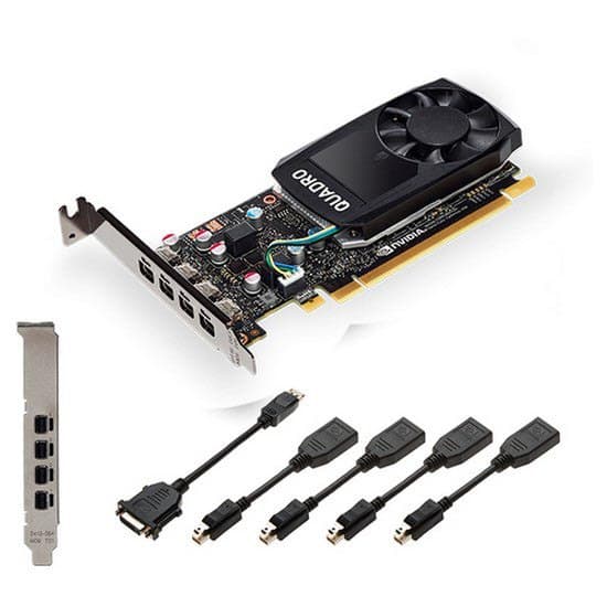 Pny Lav Profil Quadro P1000 V2 4 Gb Grafisk Card Sort
