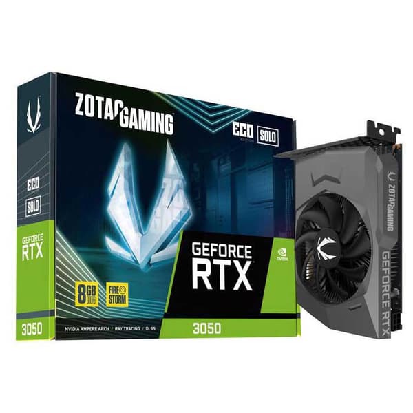 Zotac Näytönohjain Eco Solo Rtx 3050 8gb Gddr6 Kultainen