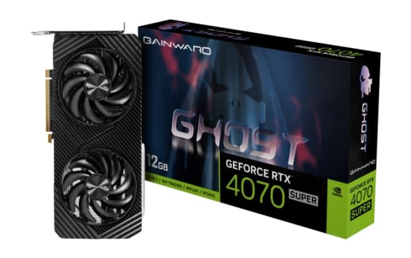 Gainward RTX4070 Super Ghost, GeForce RTX 4070, 12 GB, GDDR6X, 192 bit, 7680 x 4320 piksler, PCI Express x16 4.0