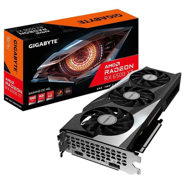 Gigabyte Grafikkort Radeon Rx 6500 Xt Gaming Oc 4gb Gddr6 Svart