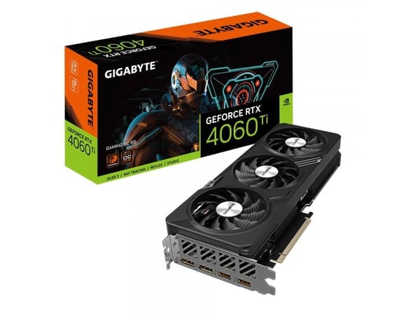 Gigabyte GeForce RTX 4060 Ti GAMING OC 8G - Grafikkort - GeForce RTX 4060 Ti - 8 GB GDDR6 - PCIe 4.0 - 2 x DisplayPort, 2 x HDMI