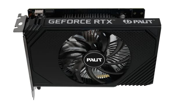 Palit GeForce RTX 3050 StormX 6GB - Grafikkort - GF RTX 3050 - 6 GB GDDR6 - PCIe 4.0 - HDMI, DisplayPort, DVI - låda