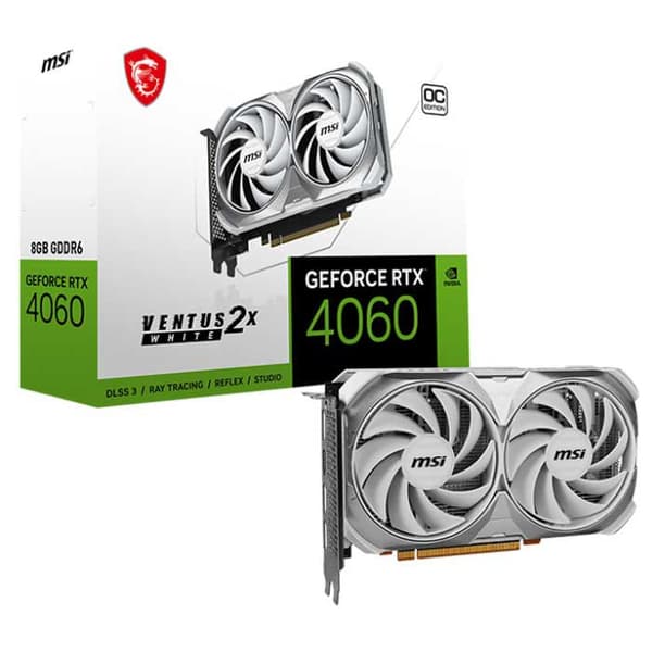 Msi Grafikkort Rtx 4060 Ventus 2x Oc 12gb Gddr6 Søvfarvet