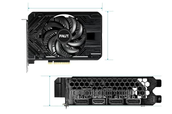 Palit NE64060019P1-1070F grafikkort NVIDIA GeForce RTX 4060 8 GB GDDR6