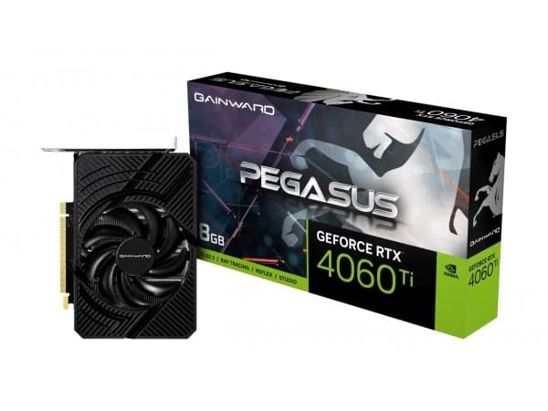 Gainward GeForce RTX 4060 Ti Pegasus 8GB - Grafikkortti - GeForce RTX 4060 Ti - 8 GB GDDR6 - PCIe 4.0 - HDMI, 3 x DisplayPort