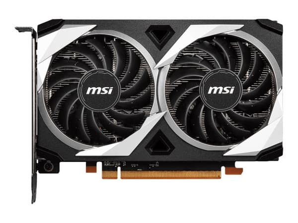 MSI - 4GB GDDR6 Svart, Silver