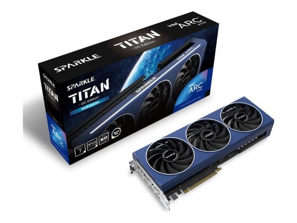 SPARKLE Intel Arc A770 TITAN - OC Edition - grafikkort - Intel Arc A770 - 16 GB GDDR6 - PCIe 4.0 x16 - 3 x DisplayPort, HDMI