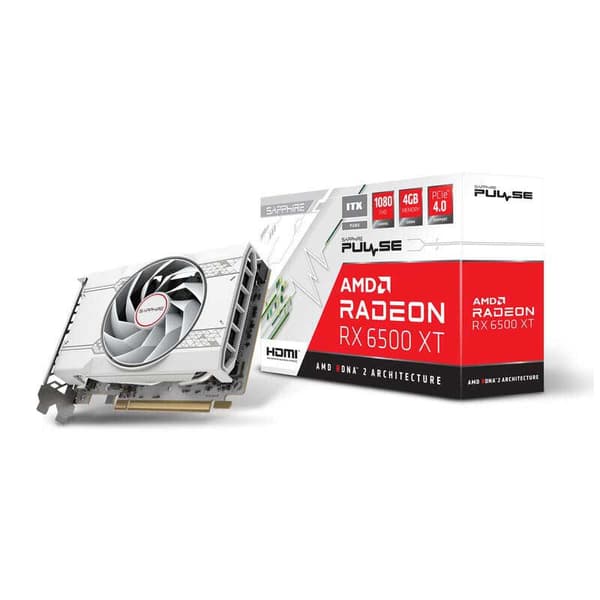 Sapphire Grafikkort Rx 6500xt Pure Gaming Oc 4gb Gddr6 Silver
