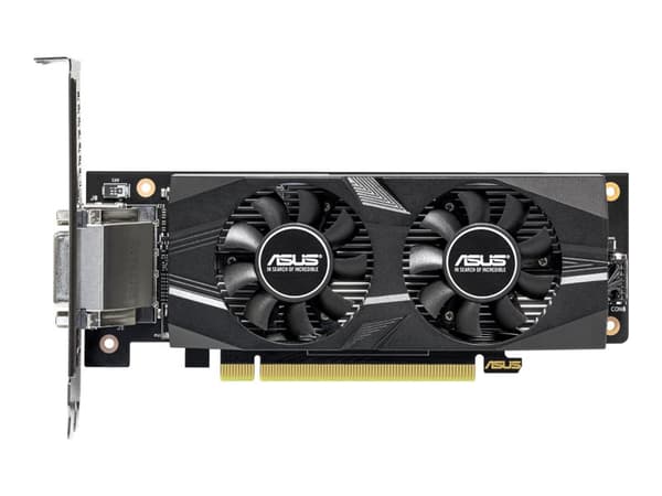 ASUS GeForce RTX 3050 LP BRK 6GB - OC Edition - grafikkort - GF RTX 3050 - 6 GB GDDR6 - PCIe 4.0 - HDMI, DisplayPort, DVI Sort