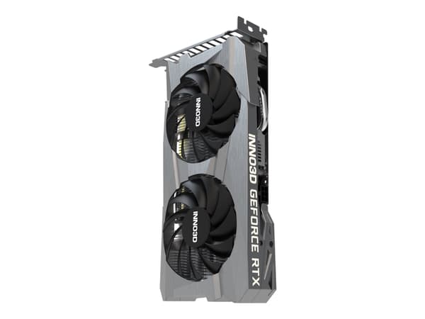 INNO3D N30502-06D6-1711VA60 GeForce RTX 3050Twin X2, 6GB GDDR6, 96-bittinen, 1470, 14Gbps, DP+HDMI+DVI Harmaa