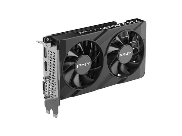 PNY GeForce RTX 3050 6GB Verto Dual Fan - VERTO Dual Fan Edition - grafikkort - GF RTX 3050 - 6 GB GDDR6 - PCIe 4.0 x8 - DisplayPort, HDMI, DVI - bok