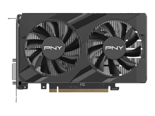 PNY GeForce RTX 3050 6GB Verto Dual Fan - VERTO Dual Fan Edition - grafikkort - GF RTX 3050 - 6 GB GDDR6 - PCIe 4.0 x8 - DisplayPort, HDMI, DVI - bok Sort