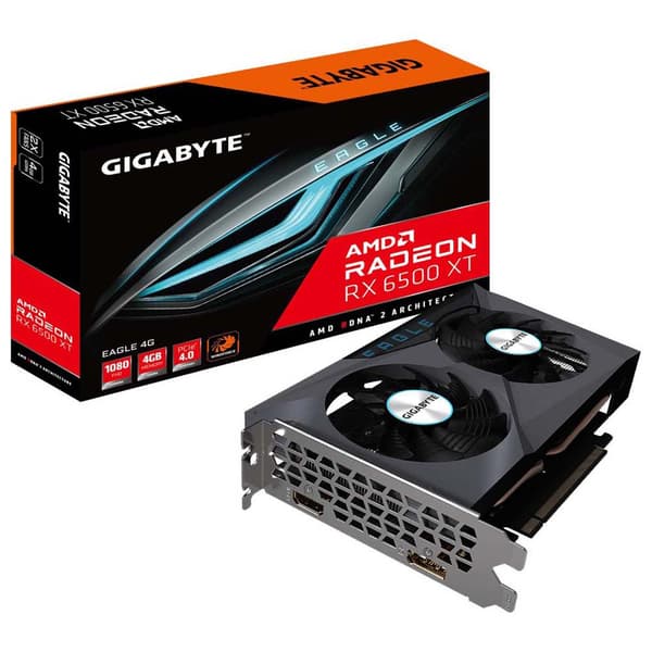 Gigabyte Radeon Rx 6500 Xt Eagle 4g 4gb Gddr6 Grafikkort Svart