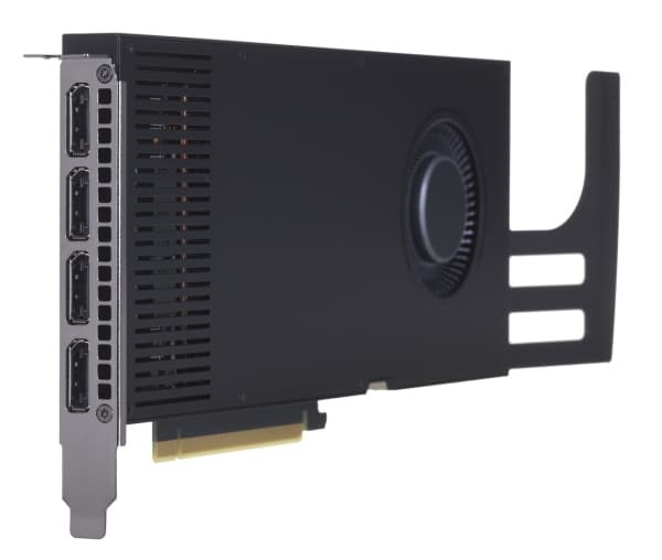 HP RTX A4000, RTX A4000, 16 GB, GDDR6, 256 bitars upplösning, 7680 x 4320 pixlar, PCI Express 4.0