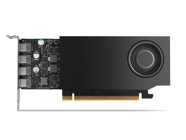 NVIDIA RTX A1000 - grafikkort - RTX A1000 - 8 GB GDDR6 - PCIe 4.0 x8 lavprofil - 4 x Mini DisplayPort
