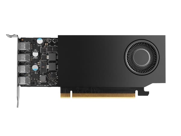 NVIDIA RTX A1000 - grafikkort - RTX A1000 - 8 GB GDDR6 - PCIe 4.0 x8 lavprofil - 4 x Mini DisplayPort