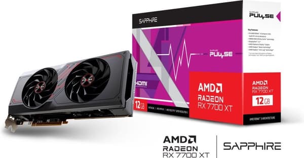 Grafikkort Sapphire AMD RADEON RX 7700 XT 12GB RAM 12GB GDDR6