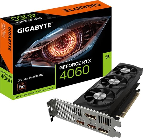 Gigabyte GeForce RTX 4060OC Low Profile 8G Svart