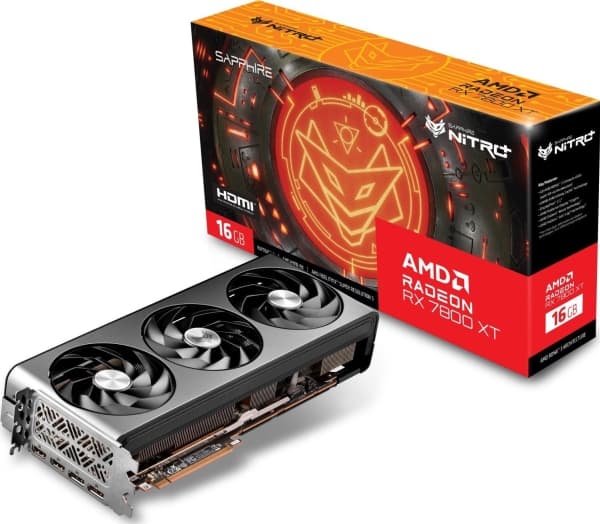 Sapphire NITRO+ Radeon RX 7800 XT - Grafikkort - Radeon RX 7800 XT - 16 GB GDDR6 - PCIe 4.0 x16 - 2 x DisplayPort, 2 x HDMI
