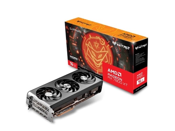 Sapphire NITRO+ Radeon RX 7800 XT - Grafikkort - Radeon RX 7800 XT - 16 GB GDDR6 - PCIe 4.0 x16 - 2 x DisplayPort, 2 x HDMI